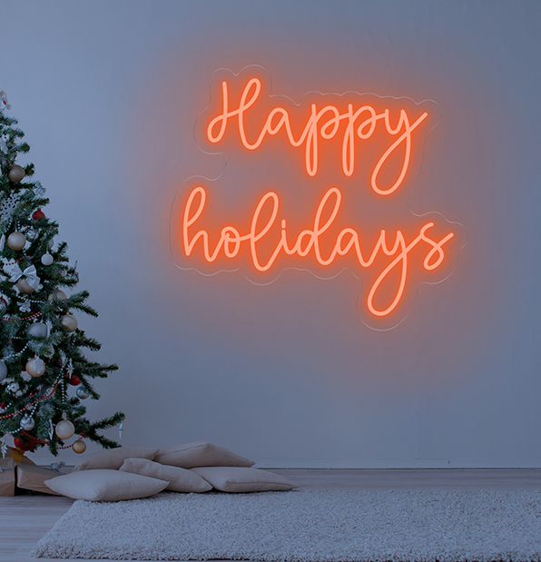 Happy Holiday Neon Light