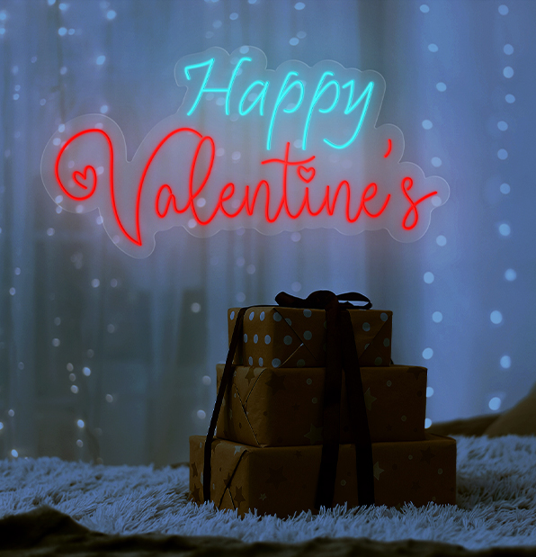 Happy Valentine's Day Neon Lights