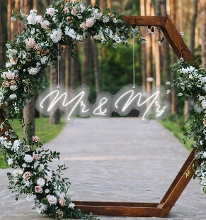 Mr & Mrs Neon Sign